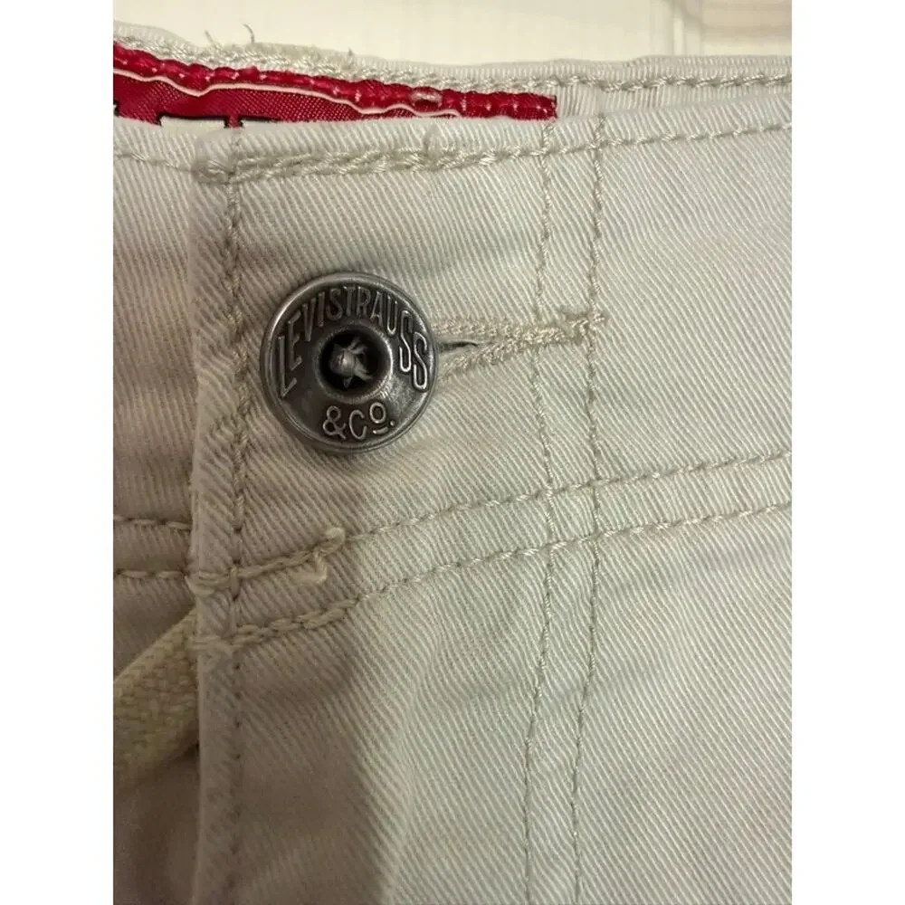 Levis Mens Cargo Shorts Khaki‎ Tan Cotton Twill W36 Utility Hiking Gorpcore
